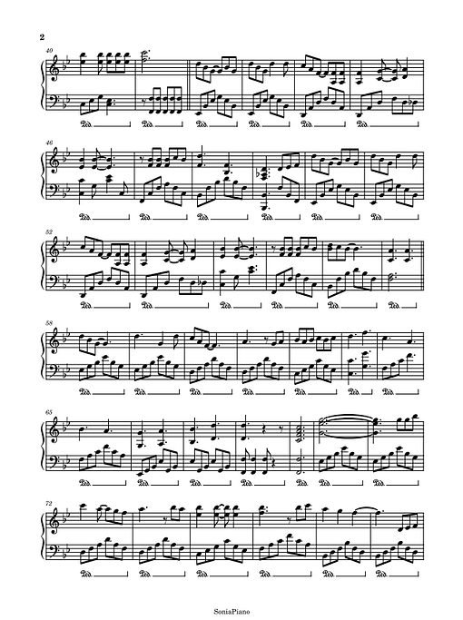Vết Mưa Piano Sheet
